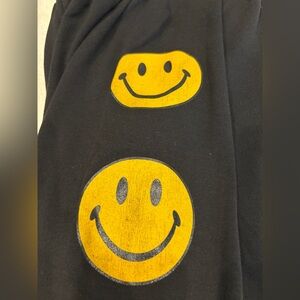 Aviator Nation Black Sweatpants with Yellow Accents